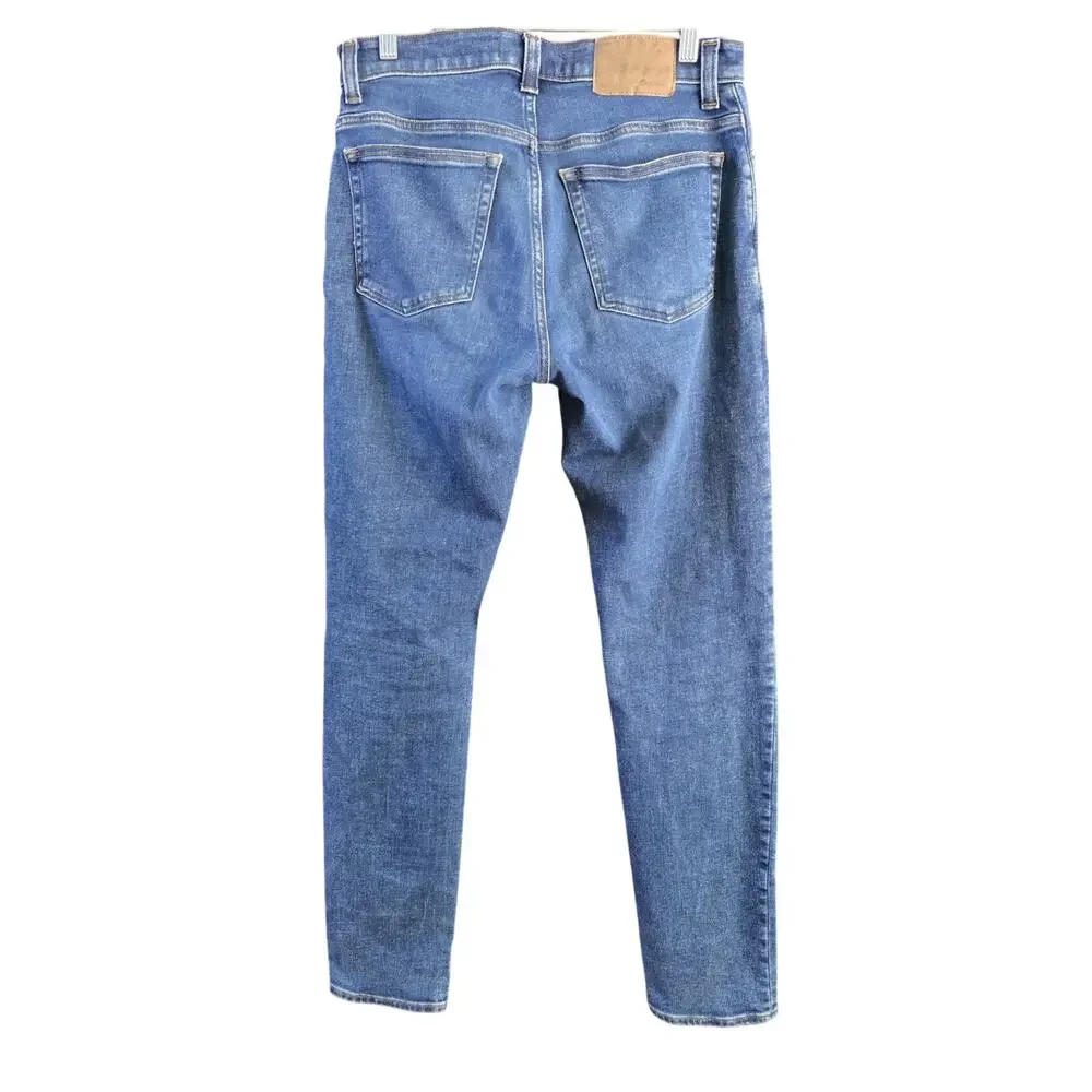 Madewell Mens Size 30 x 32 Slim Fit Jeans Blue Denim Cotton Blend